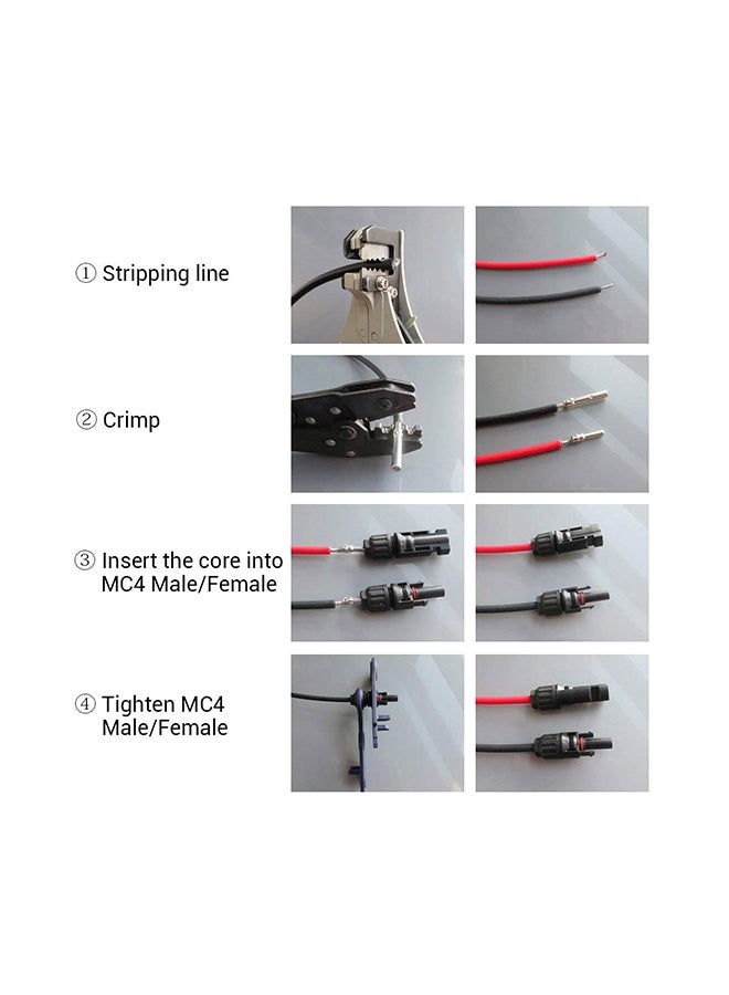 MC4 Portable Module Solar Panel Connectors Black - Image 3
