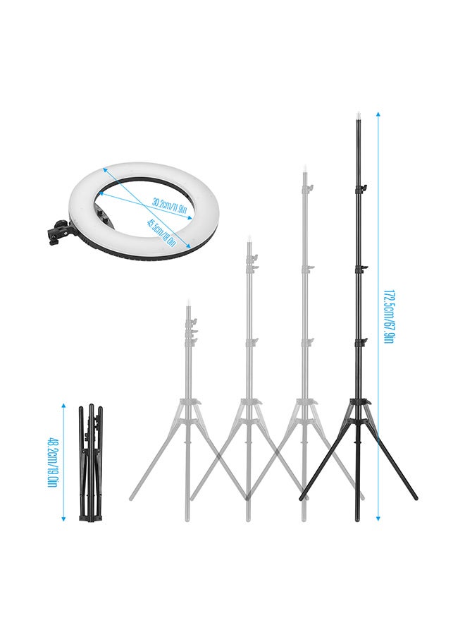 Dimmable  LED Ring Light With Tripod Stand Kit Black - v1583326652/N35252400A_6