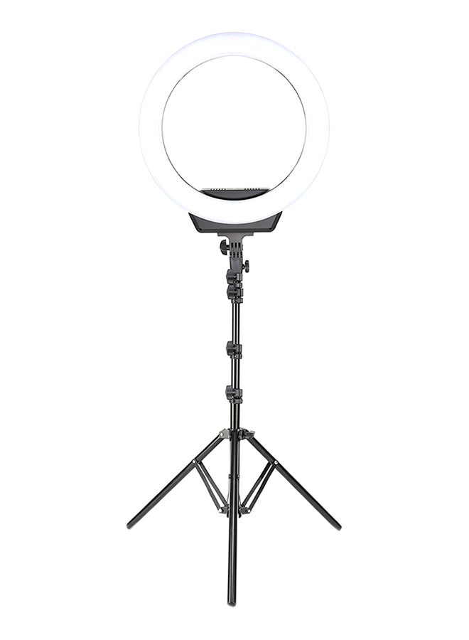 LED Selfie Ring Light Camera Lamp With Tripod Stand Kit Black