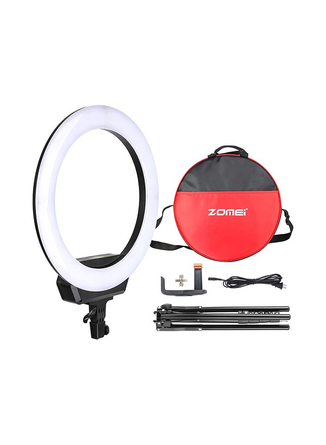 LED Selfie Ring Light Camera Lamp With Tripod Stand Kit Black