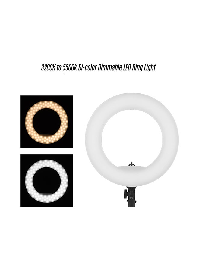 Dimmable LED Ring Light Black - Image 4