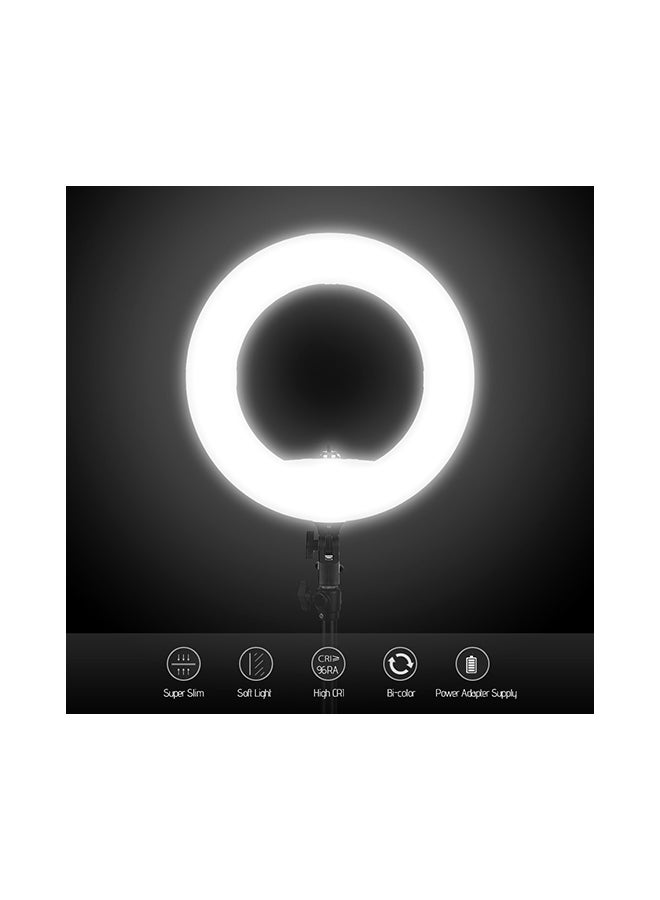 Dimmable LED Ring Light Black - Image 3