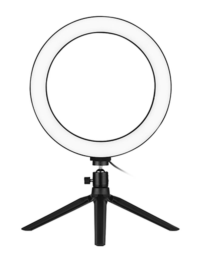 مصباح مكتبي حلقي بإضاءة LED قابل للتعتيم بدرجة حرارة لونية 3200-5500 كلفن متعدد الألوان - Image 1