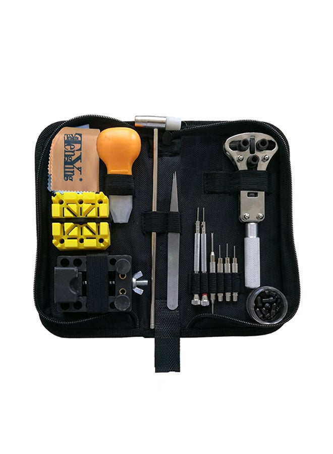 216-Piece Watch Repair Tool Kit With Carrying-Case Multicolour 20x5x10.50cm  - Image 1