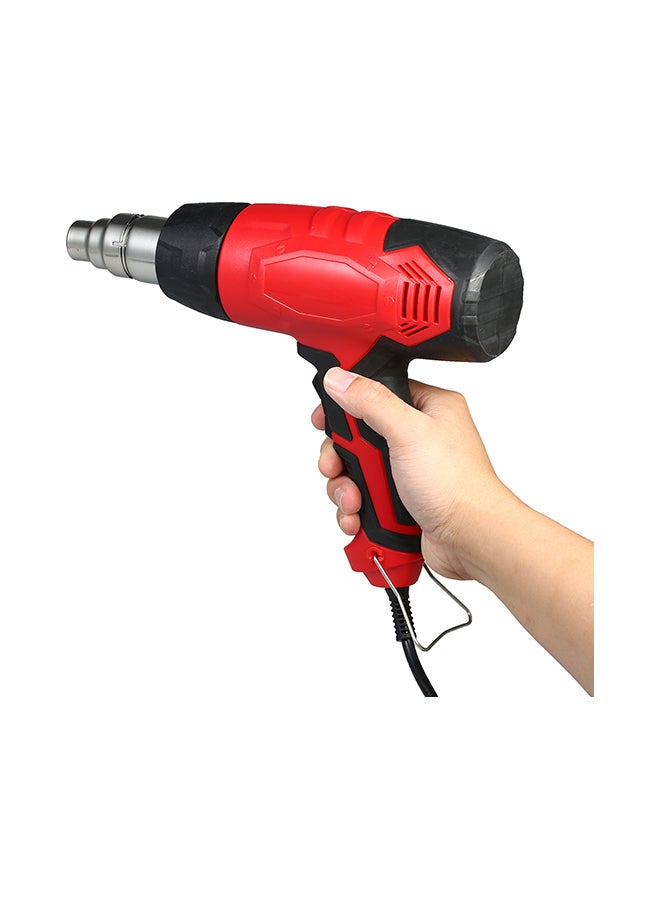 Generic - 6-Piece Electric Heat Gun Air Gun Kit Red/Black - Image 1