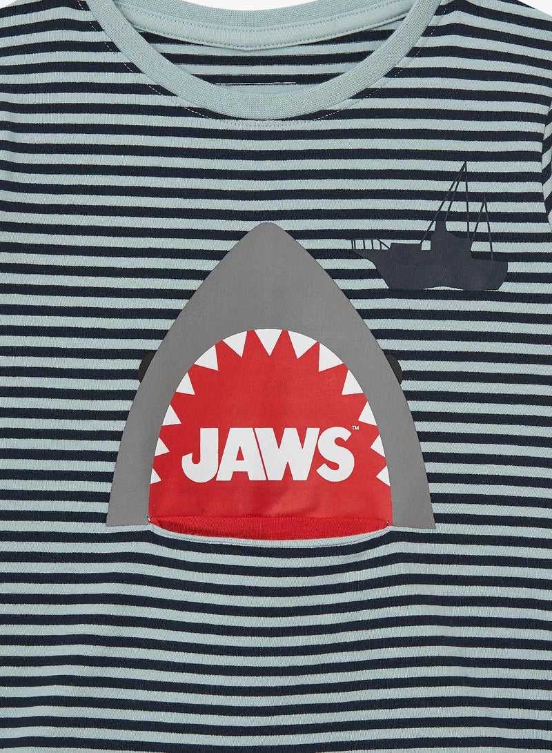 NAME IT Kids Jaws Long Sleeve T-Shirt Blue  - Image 3