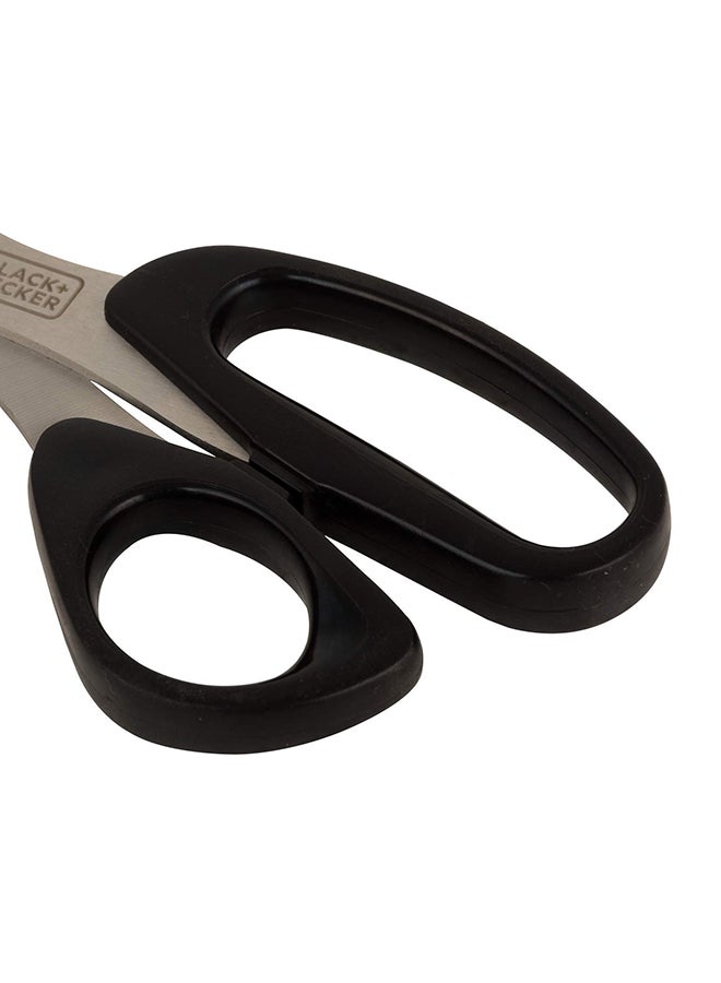 BLACK+DECKER Professional Soft Grip Scissor Silver/Black 10inch  - Image 4