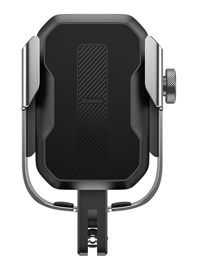Baseus Bike Phone Holder, Motorcycle Phone Mount, 360 Rotatable Bicycle Handlebar Cell Phone Clamp, Scooter Phone Clip for Phone 13/12/11 Pro Max, S9 and 4.7"- 6.5" Cellphone Silver - Image 1