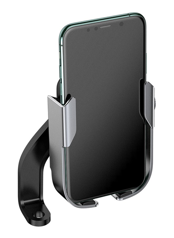 Baseus Bike Phone Holder, Motorcycle Phone Mount, 360 Rotatable Bicycle Handlebar Cell Phone Clamp, Scooter Phone Clip for Phone 13/12/11 Pro Max, S9 and 4.7"- 6.5" Cellphone Silver - Image 3