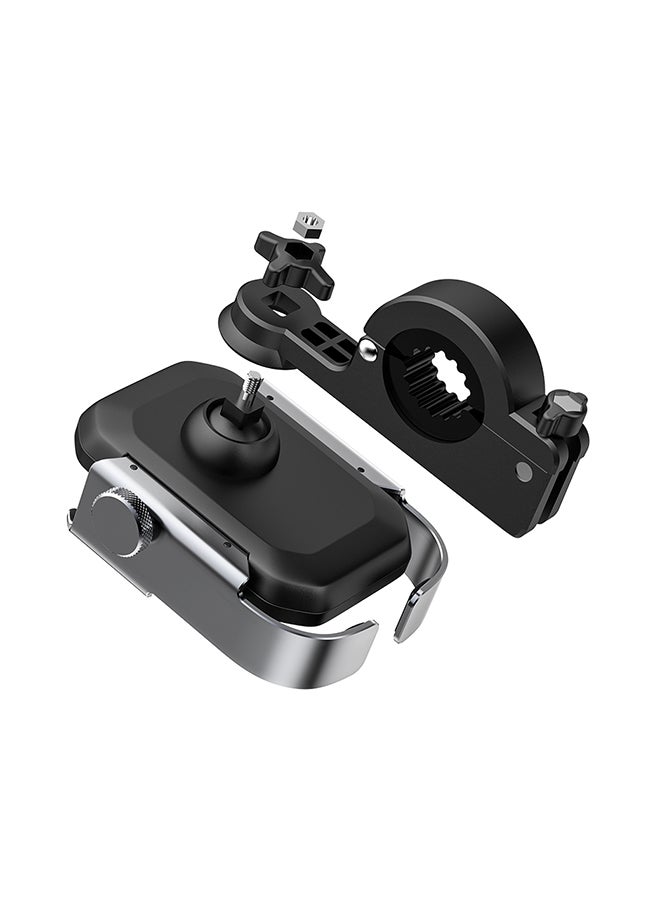 Baseus Bike Phone Holder, Motorcycle Phone Mount, 360 Rotatable Bicycle Handlebar Cell Phone Clamp, Scooter Phone Clip for Phone 13/12/11 Pro Max, S9 and 4.7"- 6.5" Cellphone Silver - Image 5