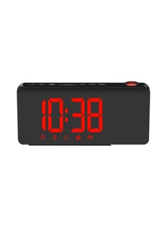 Usb Operated LED Projection Alarm Clock Timer Black