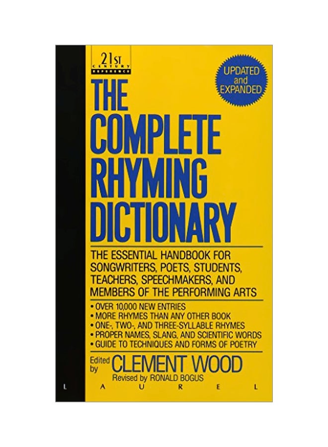 Complete Rhyming Dictionary Paperback English by Clement Wood - 33695 