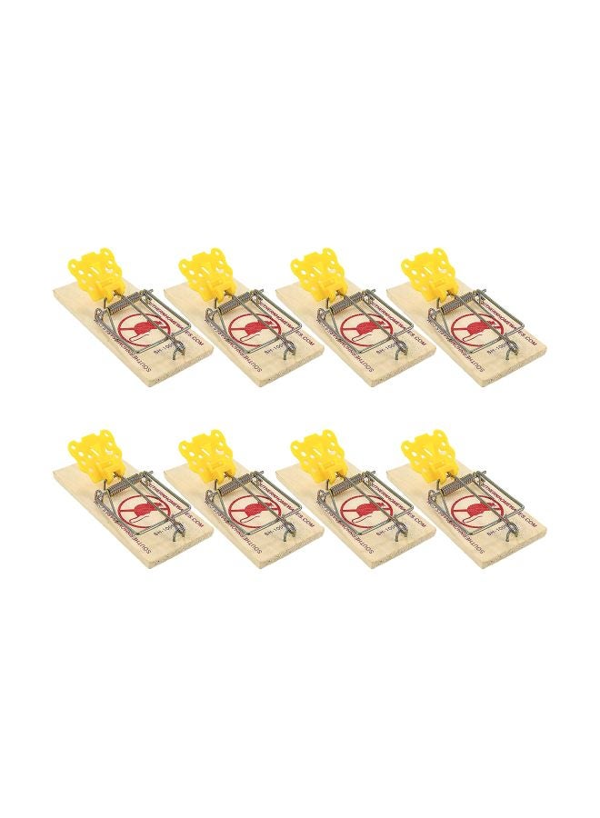 Southern Homewares 8-Piece Wooden Rat Trap With Expanded Cheese Shaped Trigger Beige/Yellow/Red  - Image 2