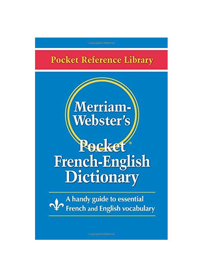 Pocket French-English Dictionary Paperback English by MERRIAM WEBSTER - 10 September 2008 