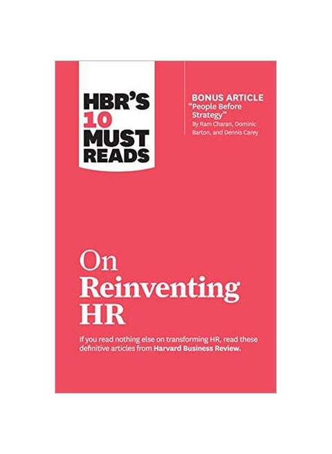 HBR's 10 Must Reads On Reinventing HR Paperback English by HARVARD BUSINESS REVIEW - 43627