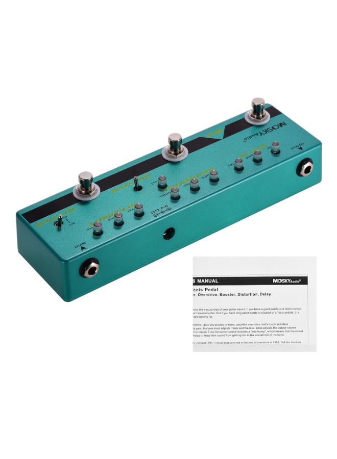موسكي دواسة 5 في 1 متعددة المؤثرات للجيتار مزودة بمؤثر التأخير - Image 2