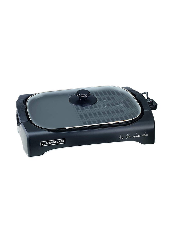BLACK+DECKER - Open Flat Grill Machine 2200 W LGM70 Black/Silver - Image 1