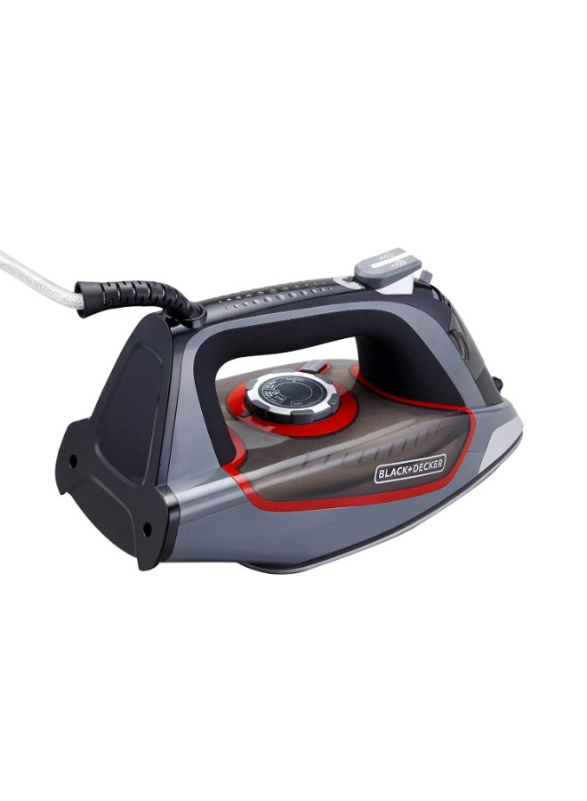 Steam Iron 2200W With Ceramic Sole Plate 380.0 ml X2050 Grey/Red - v1583332202/N35124094A_3