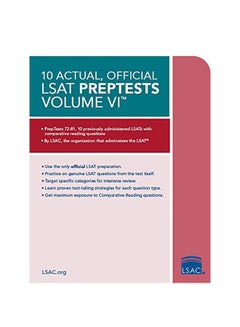 10 Actual Official LSAT Preptests Volume VI Paperback English by Law School Council - 04 Oct 2017 