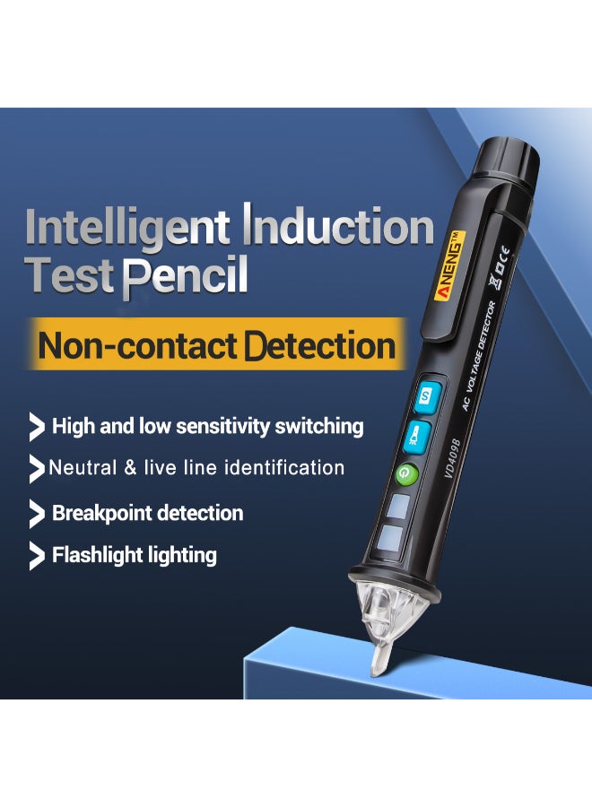 ANENG Dual Voltage Tester Pen Black 16 x 3 x 3cm - Image 4