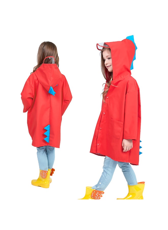 معطف المطر بتصميم ديناصور أحمر - Image 2