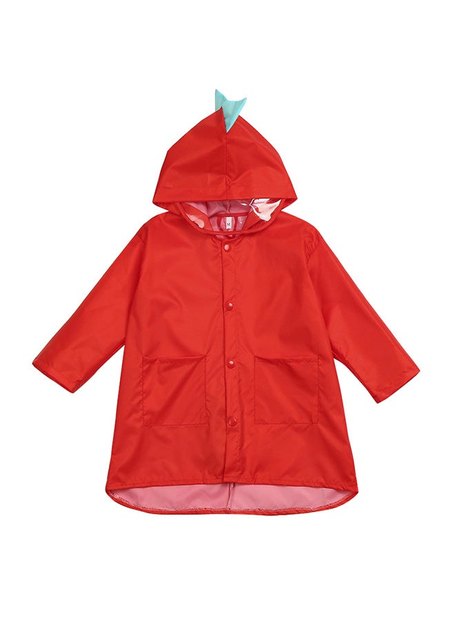 معطف المطر بتصميم ديناصور أحمر - Image 1
