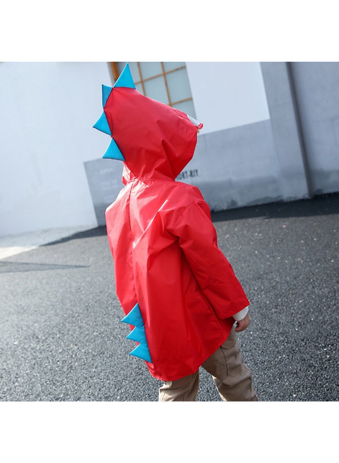 معطف المطر بتصميم ديناصور أحمر - Image 3