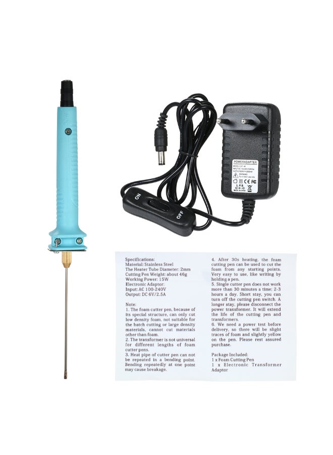 Electric Hot Foam Cutter Set Blue 3 x 3 x 25cm - Image 5