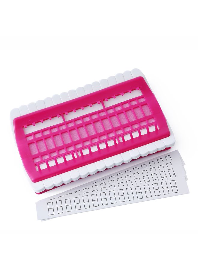 Cross Stitch Sewing Thread Holder Rose Red 17.5 x 10 x 2.5cm - Image 2