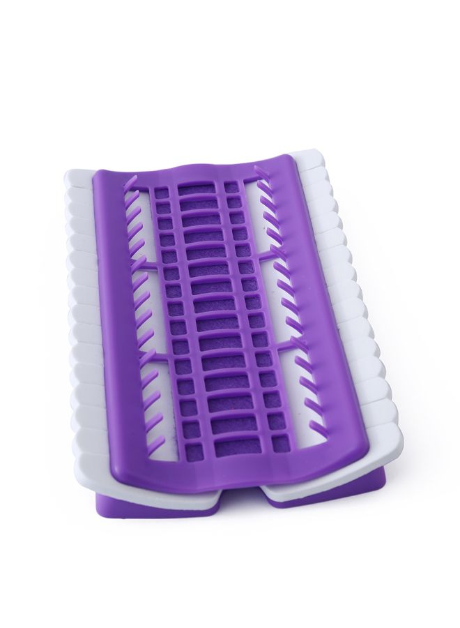 Cross Stitch Sewing Thread Holder Purple 17.5 x 10 x 2.5cm - Image 2