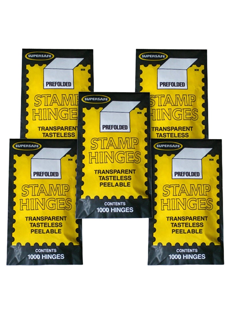 Pack Of 5 Prefolded Stamp Hinges  - Image 1