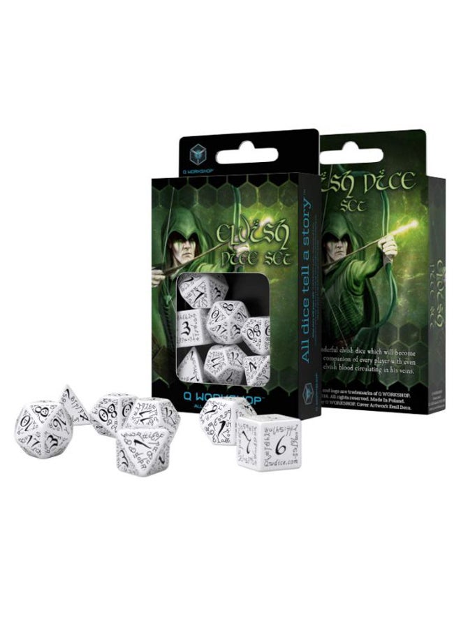 كيو-ووركشوب طقم نرد إلفيش مكون من 7 قطع - Image 2