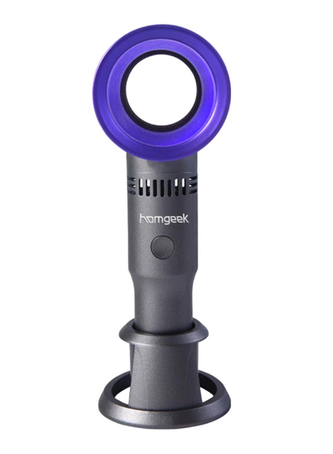 homgeek Bladeless Handheld Mini Fan JD0068PU-WSQ Purple/Black  - Image 1