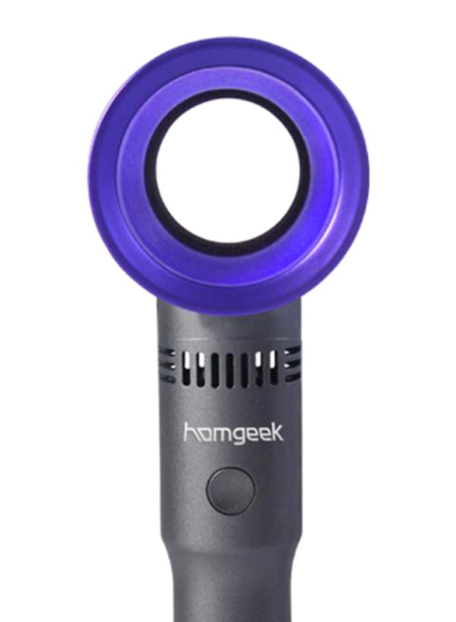 homgeek Bladeless Handheld Mini Fan JD0068PU-WSQ Purple/Black  - Image 3