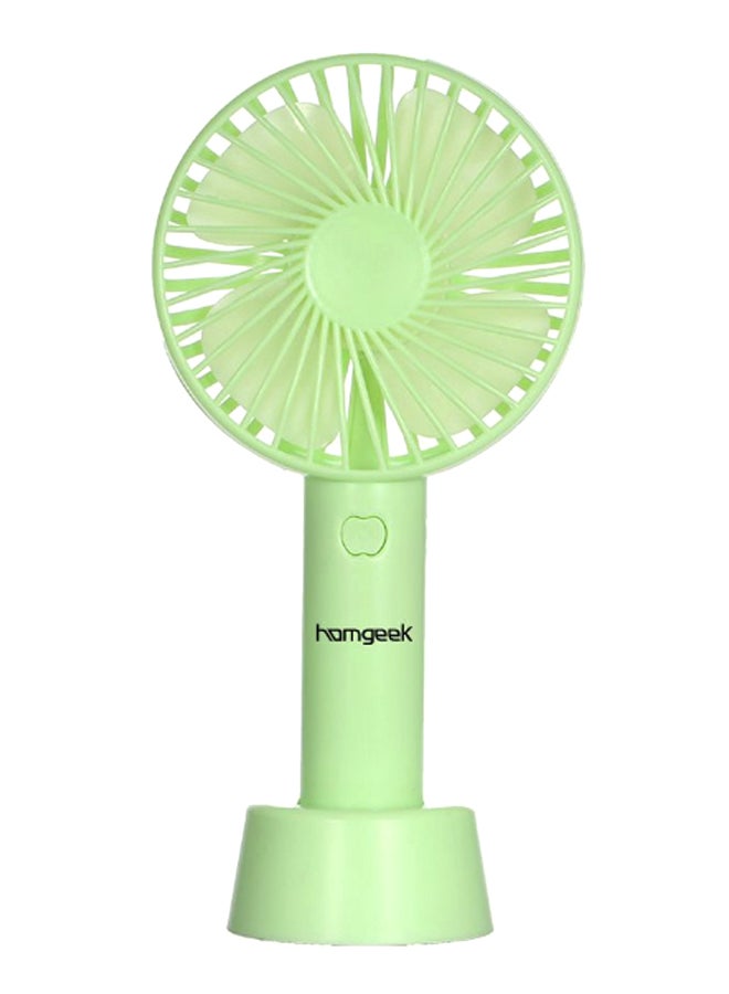 homgeek Mini Handheld Cooling Fan With Base JD0086GR-WSQ Green  - Image 1