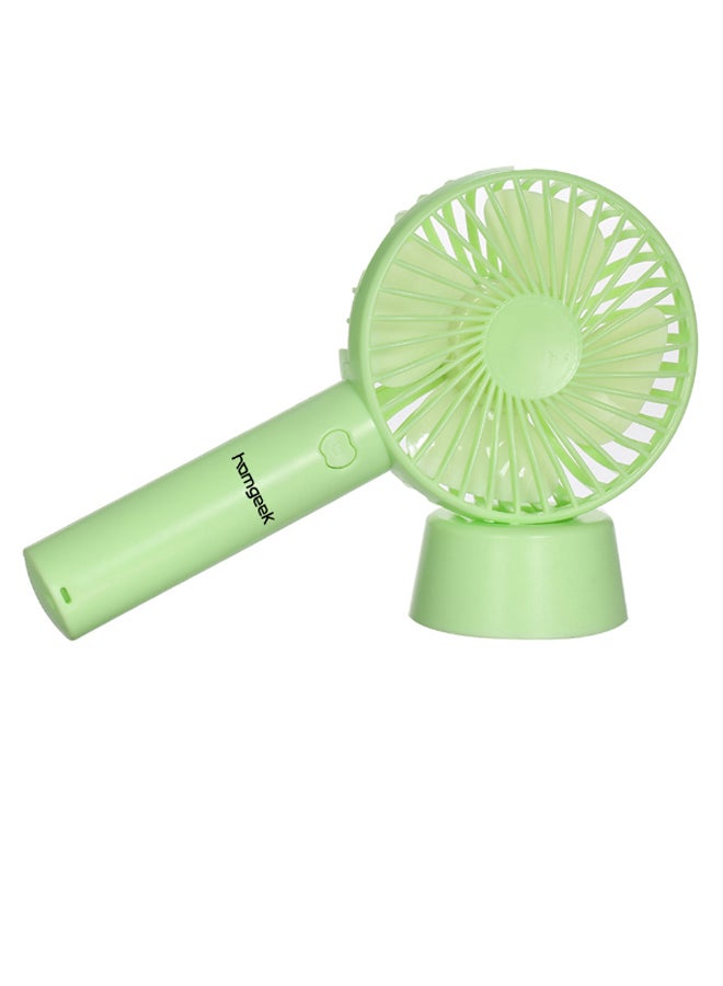 homgeek Mini Handheld Cooling Fan With Base JD0086GR-WSQ Green  - Image 2