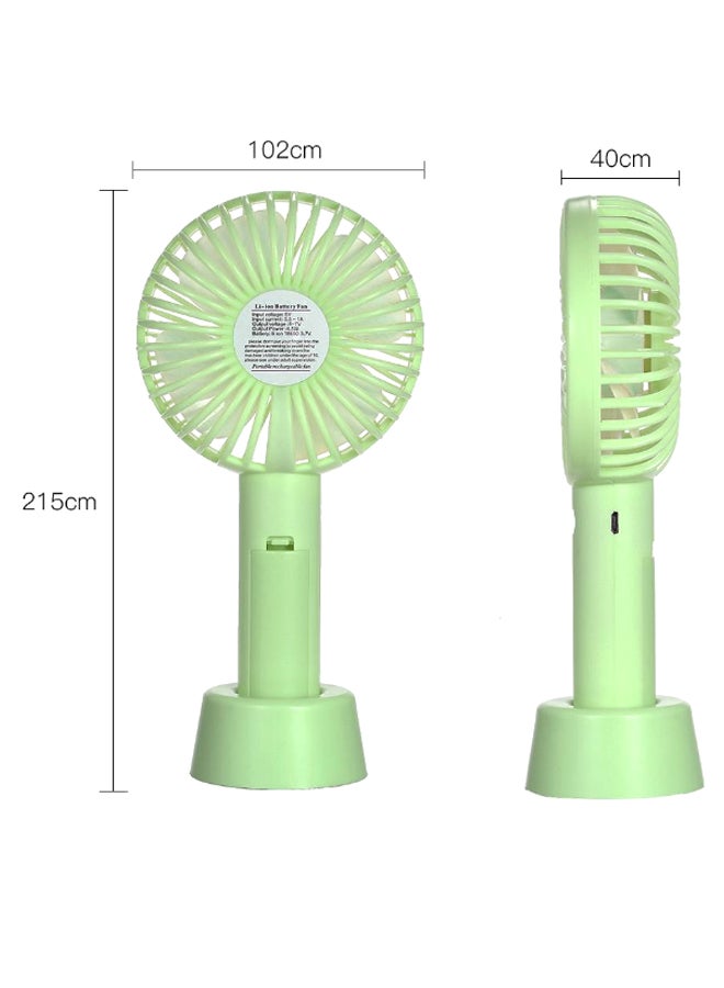 homgeek Mini Handheld Cooling Fan With Base JD0086GR-WSQ Green  - Image 4
