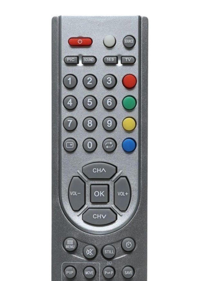Remote Control For Hisense TV Screen Grey - Image 2
