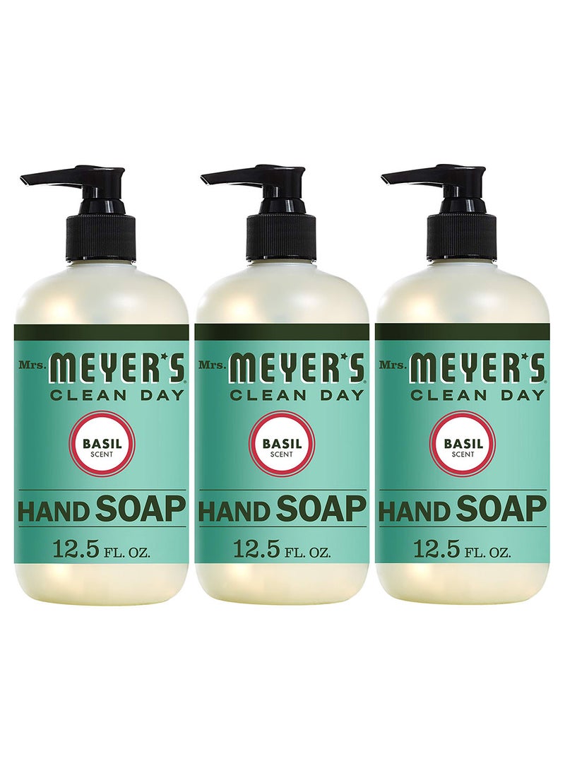 Mrs. Meyer's Clean Day Pack Of 3 Basil Scent Hand Soap 