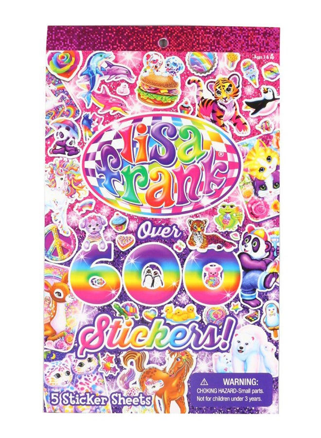 Lisa Frank Over 600 Stickers Set 