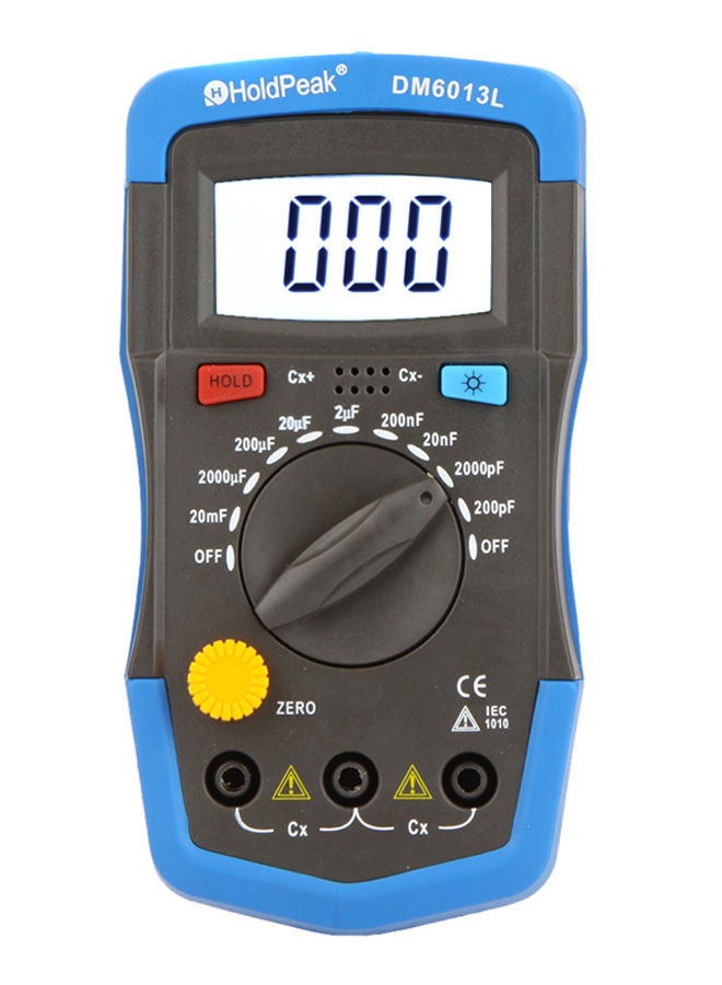 HoldPeak Handheld Digital Capacitance Meter Blue/Black  - Image 1