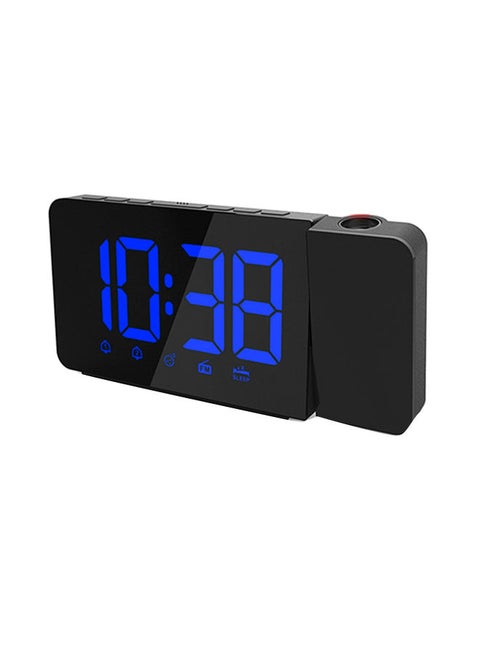 Usb Operated LED Projection Alarm Clock Timer Black