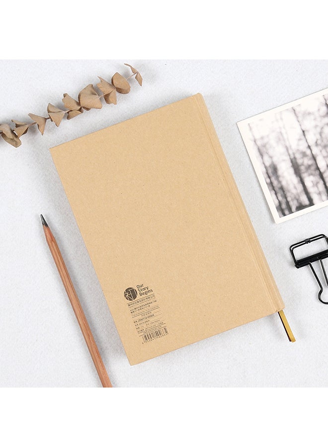 Pure Kraft Paper Series Hardcover Notebook Beige - Image 3