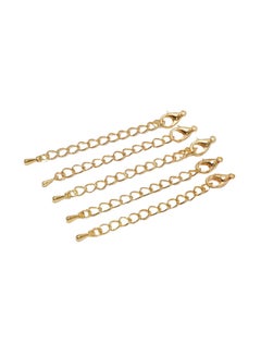 5-Piece Extension Necklace Tail Chain Lobster Set
