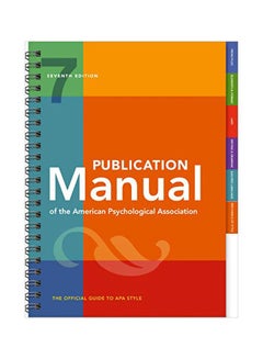 Publication Manual Of The American Psychological Association Paperback English by E07 - 30 October 2019 - v1583401644/N35264055A_1