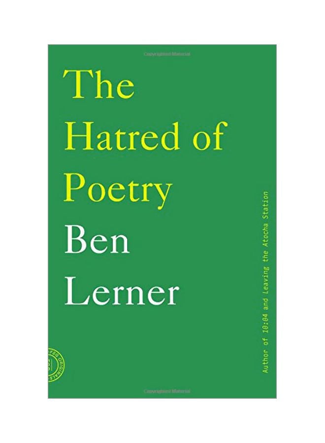 Hatred Of Poetry paperback english - 1 July 2016