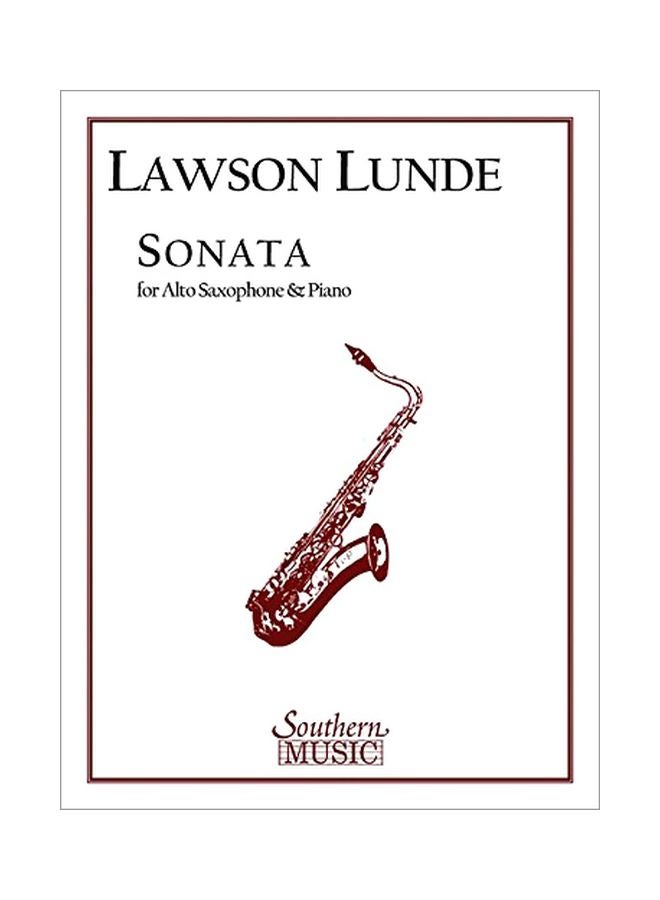 Sonata: For Alto Saxophone And Piano paperback english - 1 May 2017