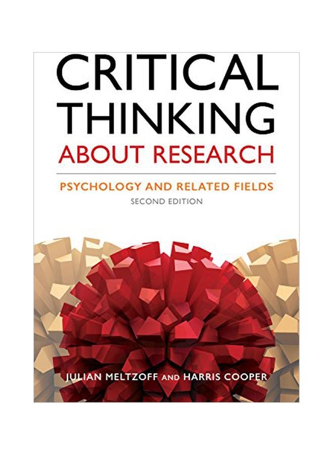 Critical Thinking About Research: Psychology And Related Fields paperback english - 30 September 2017 