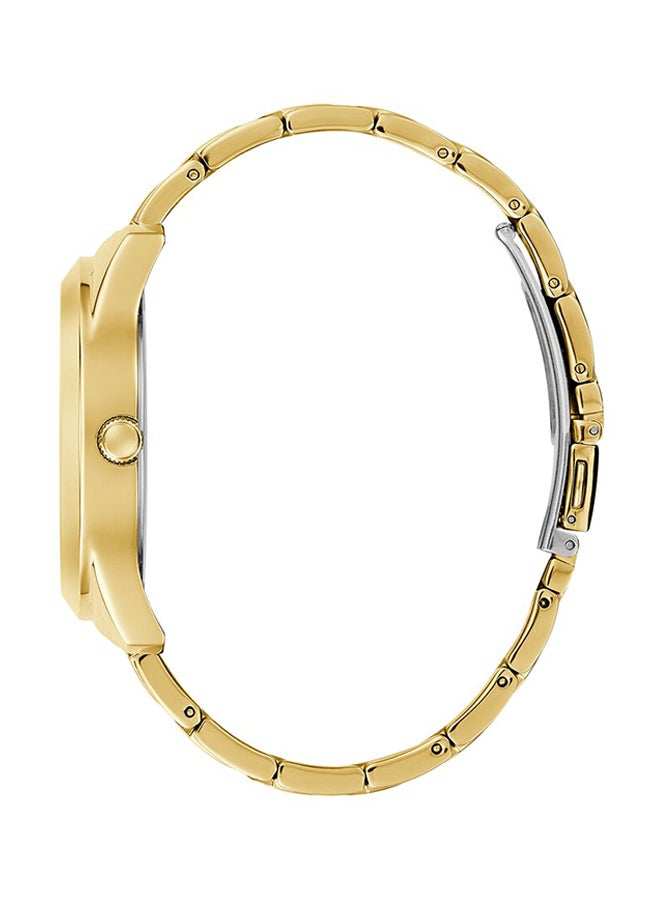 جس ساعة يد بعقارب وسوار من الإستانلس ستيل طراز GW0020L2 - قياس 42 مم - لون ذهبي للنساء - Image 3