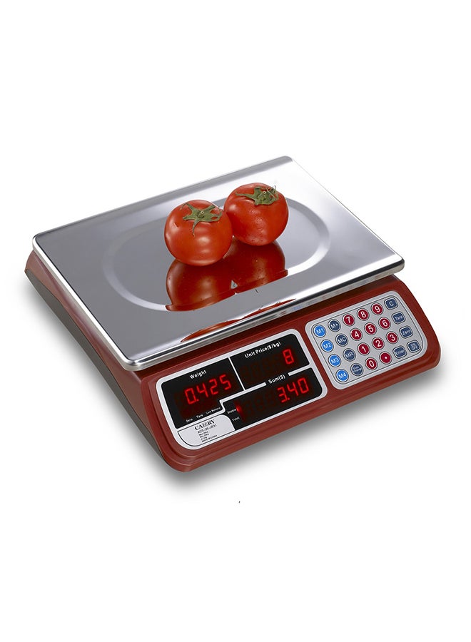CAMRY Commercial Grocery Scale Red 13 x 4.1 x 11.8inch - Image 5